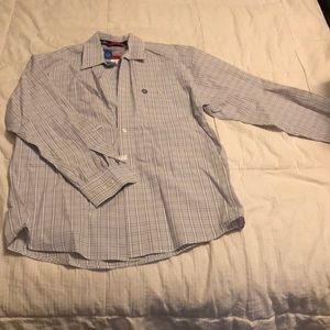 Grey Long Sleeve Button Up (Wrangler)